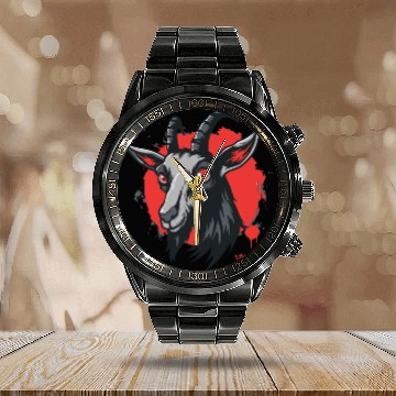 Discover A Cool Goat Calendar Steel Band Watch