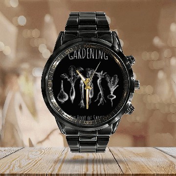 Discover Gardening, the Root of Sanity: Whimsical Root Calendar Steel Band Watch