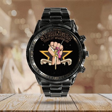 Discover Stronger Than My Struggles – Graduate & Survivor Calendar Steel Band Watch