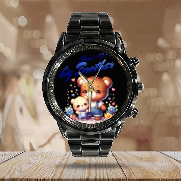 Discover I'm Going To Be A Big Brother Cute Teddy Bears, Calendar Steel Band Watch