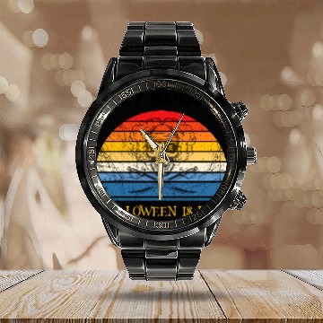 Discover Hey buddy halloween is here Calendar Steel Band Watch