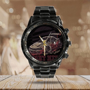 Discover Trashy JDM Street Racer Night Kids Calendar Steel Band Watch