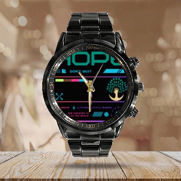 Discover Never Give Up _ Inspirational Hope Motivation Calendar Steel Band Watch