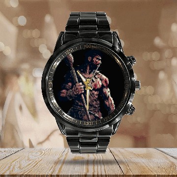 Discover Warriors Calendar Steel Band Watch