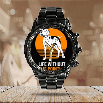 Discover GSP Mom Dog Lovers German Shorthaired Pointer Dog Calendar Steel Band Watch