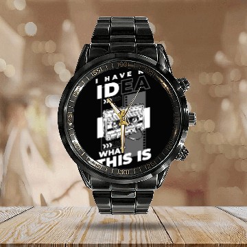 Discover Music Cassette Tape Year Legendary Hits Calendar Steel Band Watch