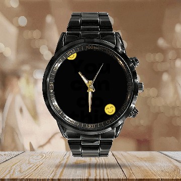 Discover Pink Minimalist Positive Quote Instagram Story Calendar Steel Band Watch