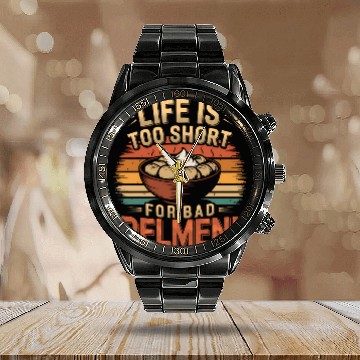 Discover Pelmeni Dumpling Russian Comfort Food Calendar Steel Band Watch