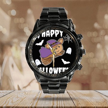 Discover Deer Happy Halloween Witch Kids Witches Costume Calendar Steel Band Watch