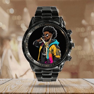 Discover Streetwear Calendar Steel Band Watch