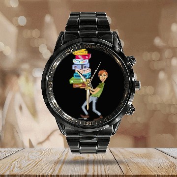 Discover Board Game Fan Calendar Steel Band Watch
