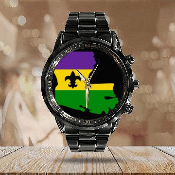 Discover Mardi Gras in the Boot Calendar Steel Band Watch