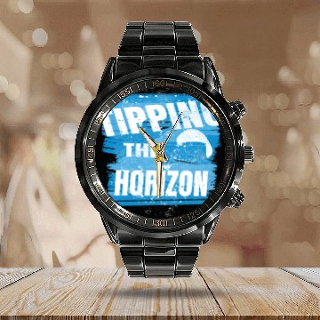 Discover Tipping the Horizon Calendar Steel Band Watch