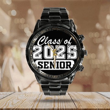 Discover Class of 2025 Senior Graduation Back To School Calendar Steel Band Watch