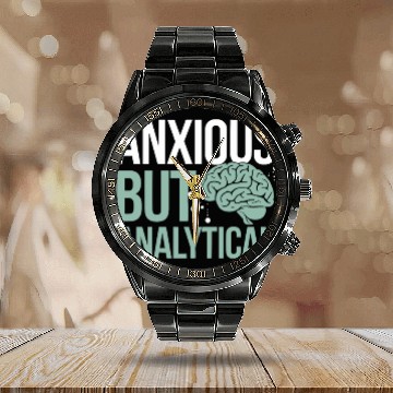 Discover Understanding Psychology Mind and Behavior Calendar Steel Band Watch