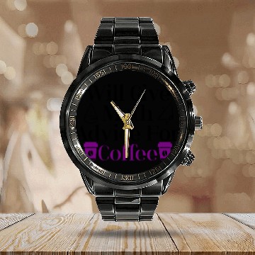 Discover Will Give Math Advice For Coffee 3 Calendar Steel Band Watch