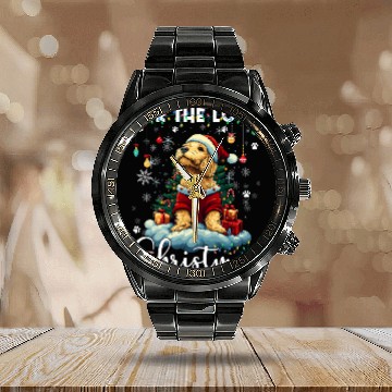 Discover Golden Retriever Christmas Tree Decorations Dog Calendar Steel Band Watch