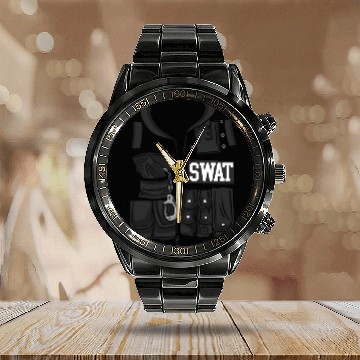 Discover SWAT Costume Funny Halloween Costume SWAT Calendar Steel Band Watch