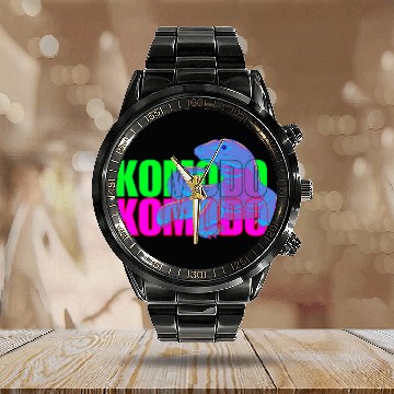Discover Majestic Komodo Dragon Calendar Steel Band Watch
