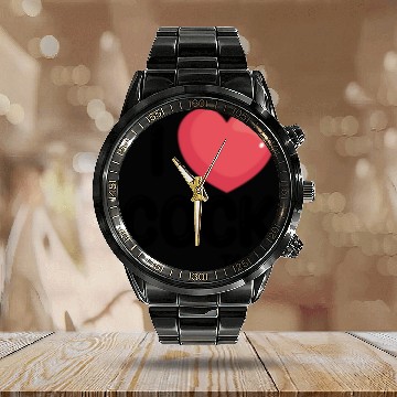 Discover Funny I Love Cocktails 1 Calendar Steel Band Watch