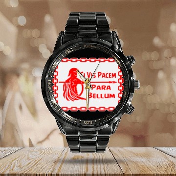 Discover Spartan Si Vis Pacem Para Bellum LIKE US ON FB #U Calendar Steel Band Watch