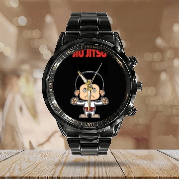 Discover Train like a Beast Jiu Jitsu 5 Calendar Steel Band Watch