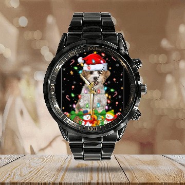 Discover Havanese Dog Christmas Lights Calendar Steel Band Watch
