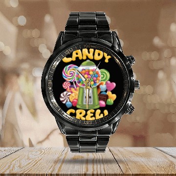 Discover Candy Security Crew Lollipop Gummy Sweet Birthday Calendar Steel Band Watch