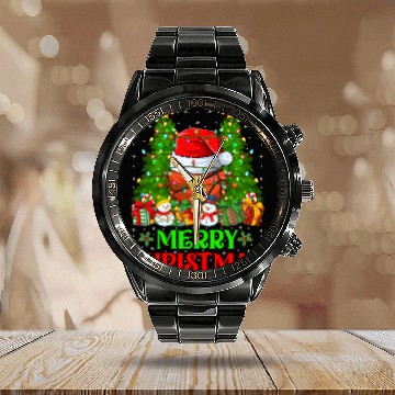 Discover Basketball Christmas Calendar Steel Band Watch