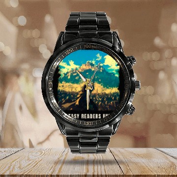 Discover Fantasy Readers Unite Calendar Steel Band Watch