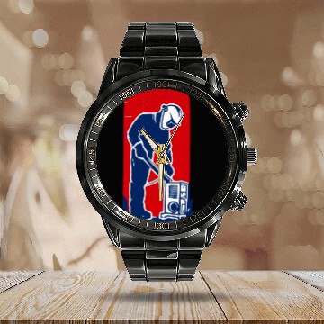 Discover major league welder sticker Funny Welder League Calendar Steel Band Watch