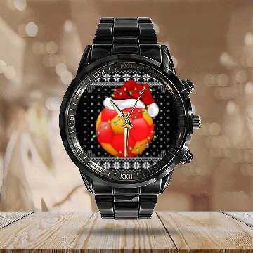 Discover Handball Player Ugly Christmas Calendar Steel Band Watch