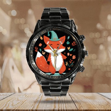 Discover Chill Squirrel - In Relax Mode Calendar Steel Band Watch