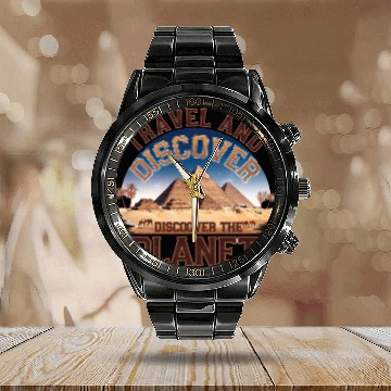 Discover Travel And Tiscover The Planet Calendar Steel Band Watch