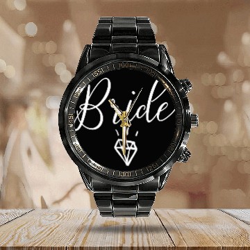 Discover Bride Wedding Engagement Bachelorette Party Calendar Steel Band Watch