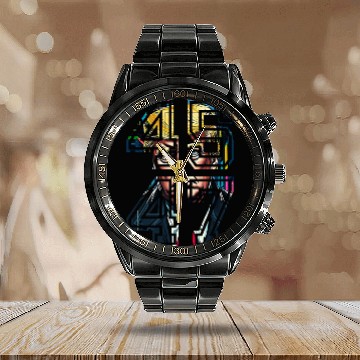 Discover Trump 45 47 | Pop Art | American President Calendar Steel Band Watch