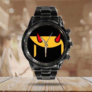 Discover Donald Horns (Hairstyle Devil Pop Art / 3C) Calendar Steel Band Watch