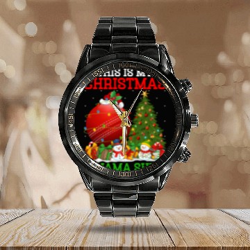 Discover Cricket Ball Christmas Tree Lights Calendar Steel Band Watch