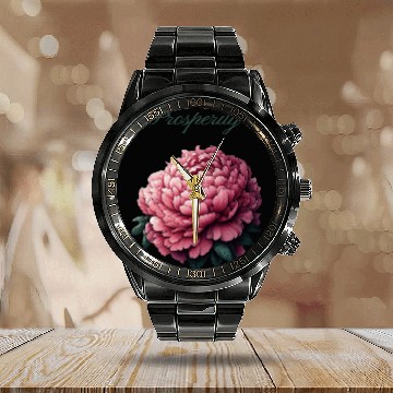 Discover Peony of Prosperity: A Symbol of Wealth Calendar Steel Band Watch