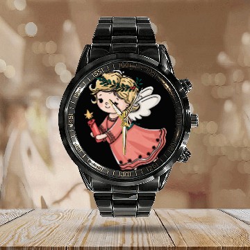 Discover Retro christmas, Christmas vibes, Merry Christmas Calendar Steel Band Watch
