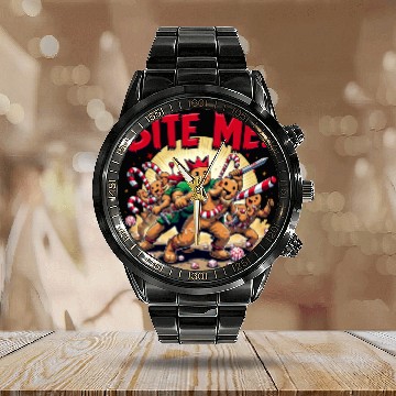 Discover Cookie Combat Calendar Steel Band Watch