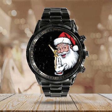 Discover Santa Claus Christmas, Merry Christmas Calendar Steel Band Watch