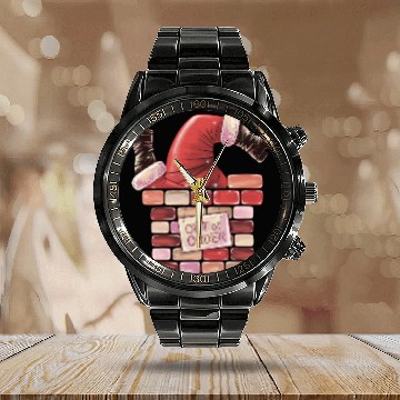 Discover Merry Christmas, Christmas Retro Calendar Steel Band Watch