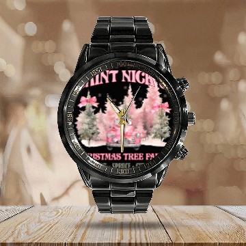 Discover Saint Nicks Christmas, Merry Christmas Calendar Steel Band Watch