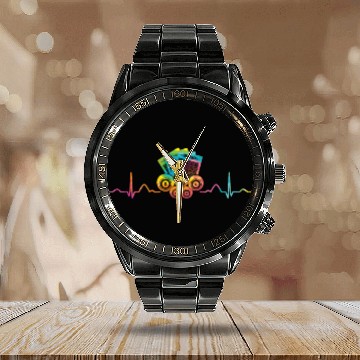 Discover Bingo Cards Heartbeat EKG Bingo Calendar Steel Band Watch