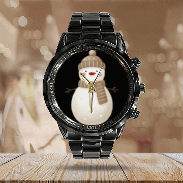 Discover Snowman Christmas, Merry Christmas Calendar Steel Band Watch