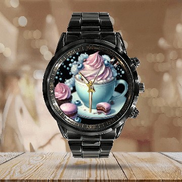 Discover Christmas ice cream, Coquette Chistmas Calendar Steel Band Watch