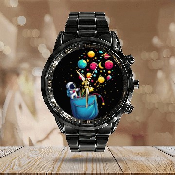 Discover Cosmic Pocket Adventure Calendar Steel Band Watch