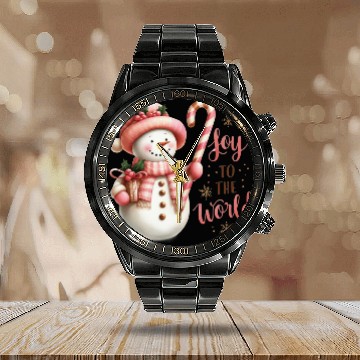 Discover Joy To The World Calendar Steel Band Watch