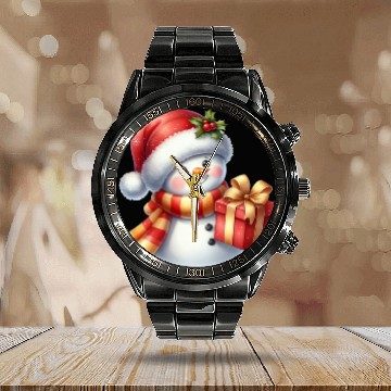 Discover Snowman Christmas, Cute Christmas, Christmas Calendar Steel Band Watch